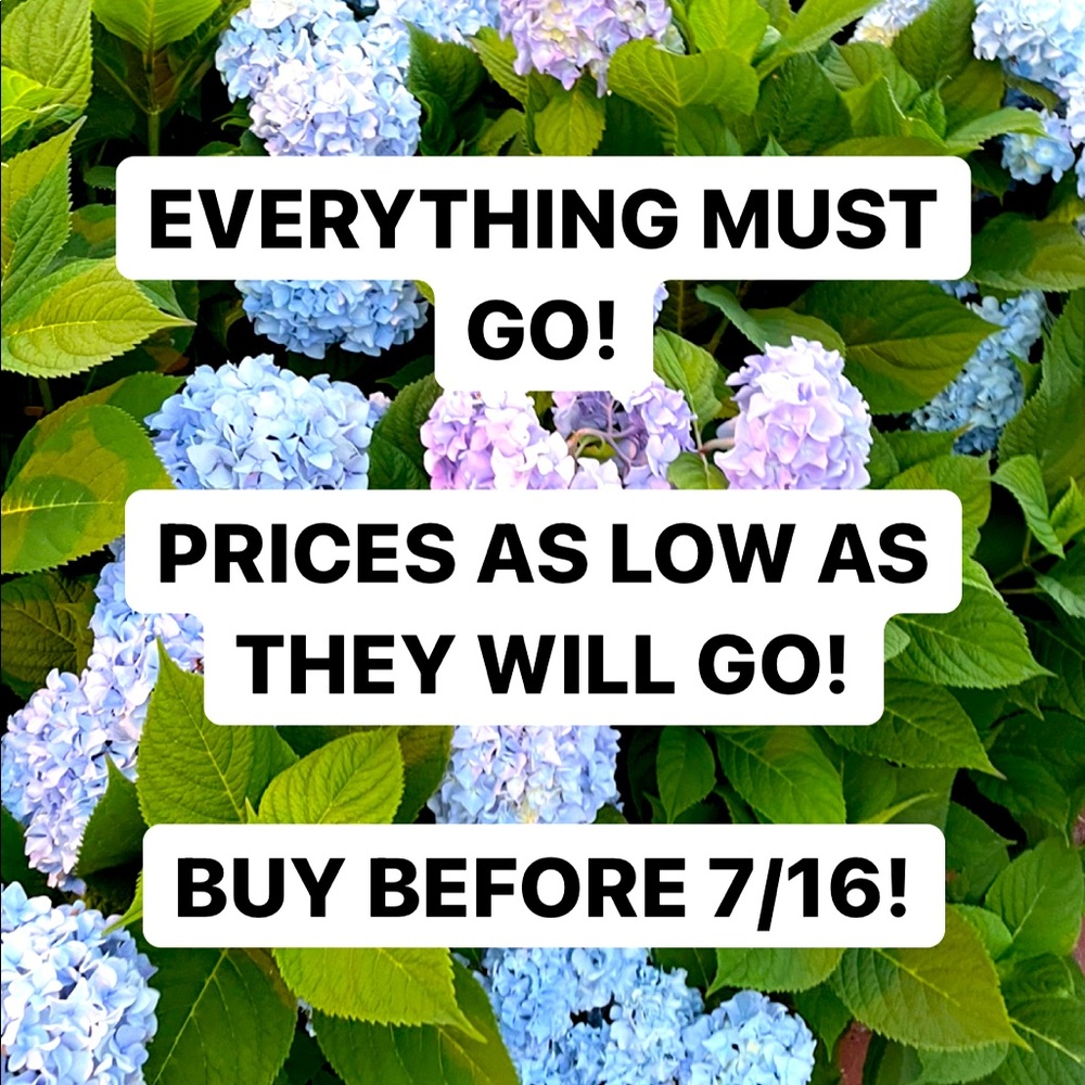 SALE | EVERYTHING MUST GO!